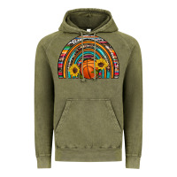 Vintage Olive basketball rainbow Vintage Hoodie - Artiststas