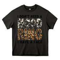 Asphalt i dont need a mood ring i have a face Heavy Core Tee - CowhideDigitalArt