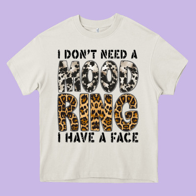 I Dont Need A Mood Ring I Have A Face Heavy Core Tee Designed By Cowhidedigitalart