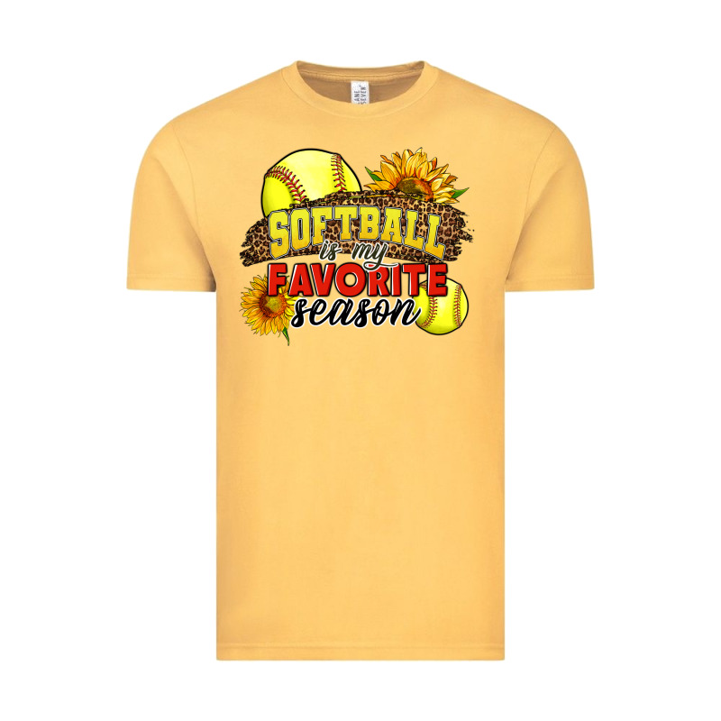 Softball Is My Favorite Season Vintage Tee by LillyAllenDesigns | Teevron