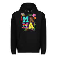 Black Autism Mama Premium Hoodie - NancyCooperArtShop