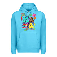 Ocean Blue Autism Mama Premium Hoodie - NancyCooperArtShop