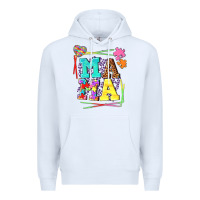 White Autism Mama Premium Hoodie - NancyCooperArtShop