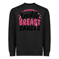 Black tackle breast cancer Heavyweight Sweatshirt - MaliasSmallBusiness
