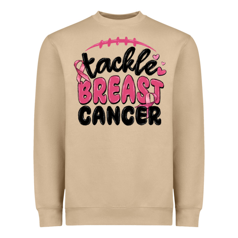 Tackle Breast Cancer Heavyweight Sweatshirt by MaliasSmallBusiness | Teevron