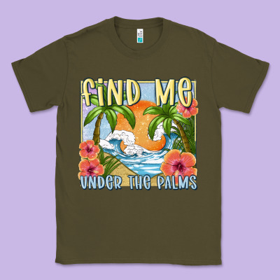 Find Me Under The Palms Classic Tee Designed By Maliassmallbusiness