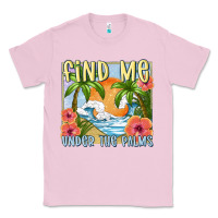 Bubblegum Pink find me under the palms Classic Tee - MaliasSmallBusiness