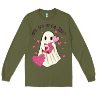 Army Green will you be my boo Long Sleeve Tee - MaliasSmallBusiness