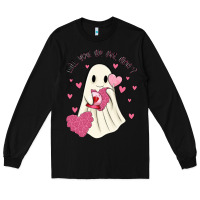 Black will you be my boo Long Sleeve Tee - MaliasSmallBusiness