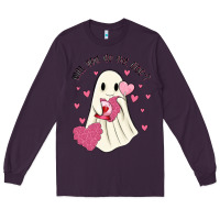 Plum will you be my boo Long Sleeve Tee - MaliasSmallBusiness