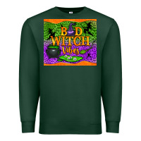Sports Green bad witch vibes Premium Sweatshirt - NancyCooperArtShop