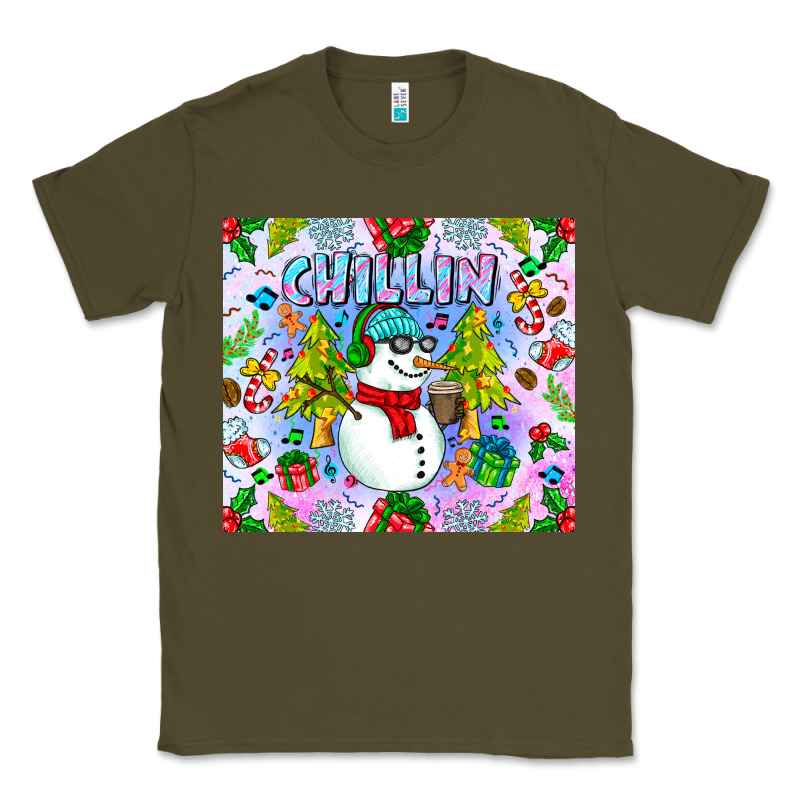 Chillin Snow Classic Tee by CowhideDigitalArt | Teevron