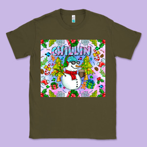 Chillin Snow Classic Tee Designed By Cowhidedigitalart