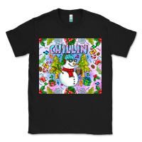 Black Chillin Snow Classic Tee - CowhideDigitalArt