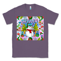 Lavender Chillin Snow Classic Tee - CowhideDigitalArt