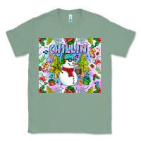 Sage Chillin Snow Classic Tee - CowhideDigitalArt