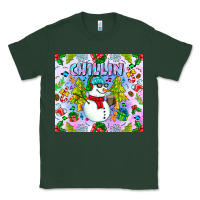 Sports Green Chillin Snow Classic Tee - CowhideDigitalArt