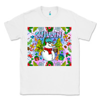 White Chillin Snow Classic Tee - CowhideDigitalArt