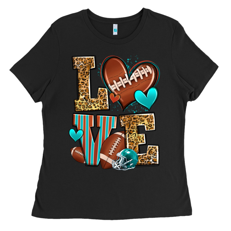 Love American Football Ladies Tee by Zillion Design Studio | Teevron