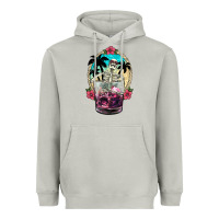 Moon Dust summer skeleton cocktail Heavyweight Hoodie - NancyCooperArtShop