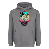 Storm summer skeleton cocktail Heavyweight Hoodie - NancyCooperArtShop