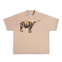 Burro Texas Longhorn Cow Urban Heavy Tee - LillyAllenDesigns