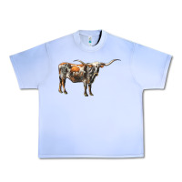 Grape Ice Texas Longhorn Cow Urban Heavy Tee - LillyAllenDesigns
