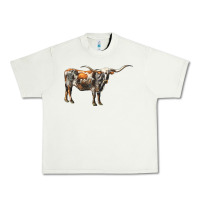 Pistachio Texas Longhorn Cow Urban Heavy Tee - LillyAllenDesigns