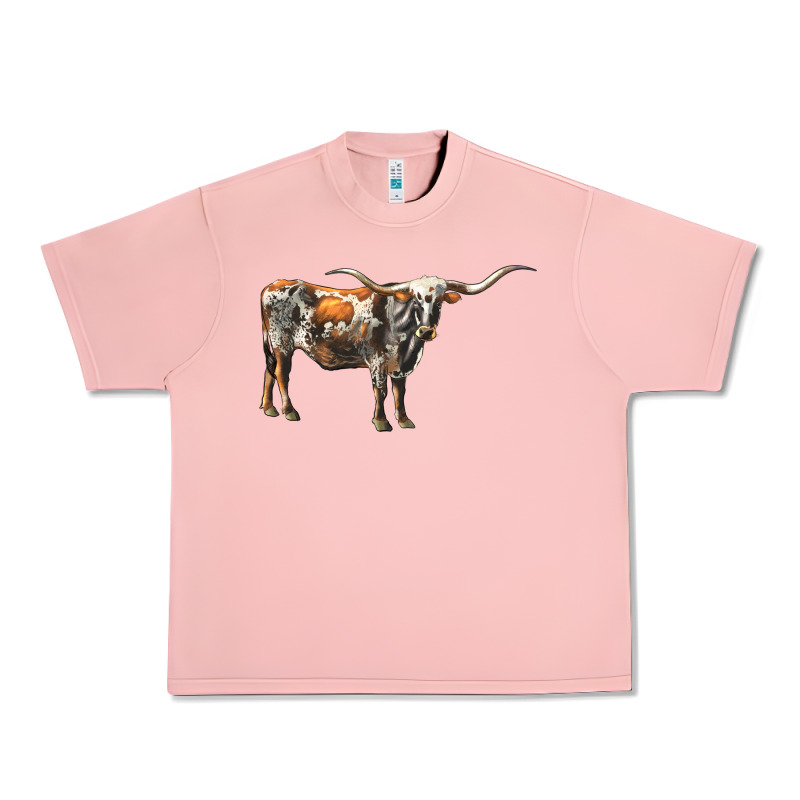 Texas Longhorn Cow Urban Heavy Tee by LillyAllenDesigns | Teevron