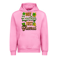 Fuchsia Pink St. Patrick's Not lucky just blessed Urban Hoodie - OliviaCreatesArt