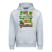 Heather Grey St. Patrick's Not lucky just blessed Urban Hoodie - OliviaCreatesArt