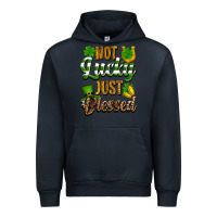 Navy St. Patrick's Not lucky just blessed Urban Hoodie - OliviaCreatesArt