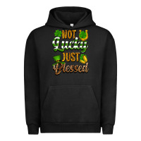 Pigment Black St. Patrick's Not lucky just blessed Urban Hoodie - OliviaCreatesArt
