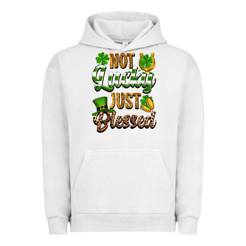 St. Patrick's Not Lucky Just Blessed Urban Hoodie by OliviaCreatesArt | Teevron