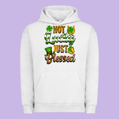 St. Patrick's Not Lucky Just Blessed Urban Hoodie Designed By Oliviacreatesart
