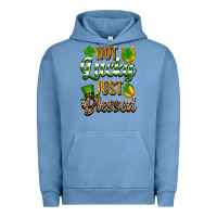 Pigment Pebble Blue St. Patrick's Not lucky just blessed Urban Hoodie - OliviaCreatesArt