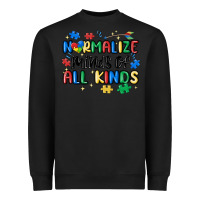 Black normalize minds of all kinds Heavyweight Sweatshirt - MaliasSmallBusiness