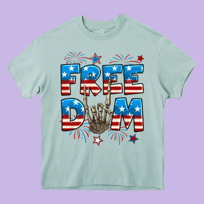 Freedom Rock Hand Heavy Core Tee Designed By Neo Western
