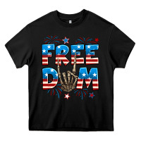 Black Freedom rock hand Heavy Core Tee - Neo Western