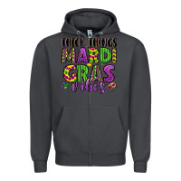 Smoke thick things mardi gras vibes Zipper Hoodie - LillyAllenDesigns