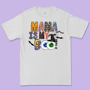 Mama Is My Boo Premium Tee Designed By Cowhidedigitalart