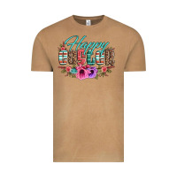 Happy Easter Western Floral Serape Leopard Vintage Tee | Teevron