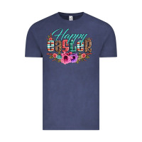 Vintage Denim happy easter western floral serape leopard Vintage Tee - Jasminsmagicworld