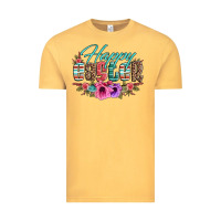 Vintage Mustard happy easter western floral serape leopard Vintage Tee - Jasminsmagicworld