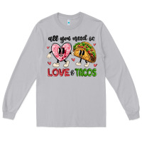Moon Dust all you need is love and tacos Long Sleeve Tee - MaliasSmallBusiness