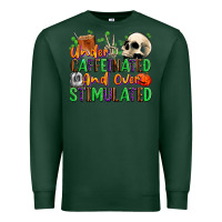 Sports Green Under Caffeinated and Over Stimulated Premium Sweatshirt - texasbilliewilder