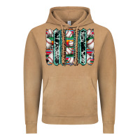 Vintage Camel baseball serape cowhide turquoise leopard glitter  brushstrokes Vintage Hoodie - Artiststas