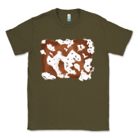 Army Green cowhide Classic Tee - RanaPortraitStore