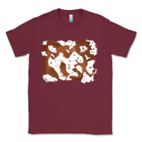Burgundy cowhide Classic Tee - RanaPortraitStore
