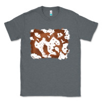 Charcoal Heather cowhide Classic Tee - RanaPortraitStore